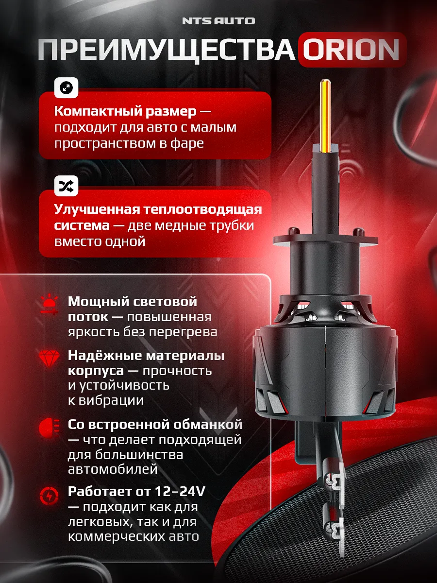 Светодиодные лампы ORION H1 6300K