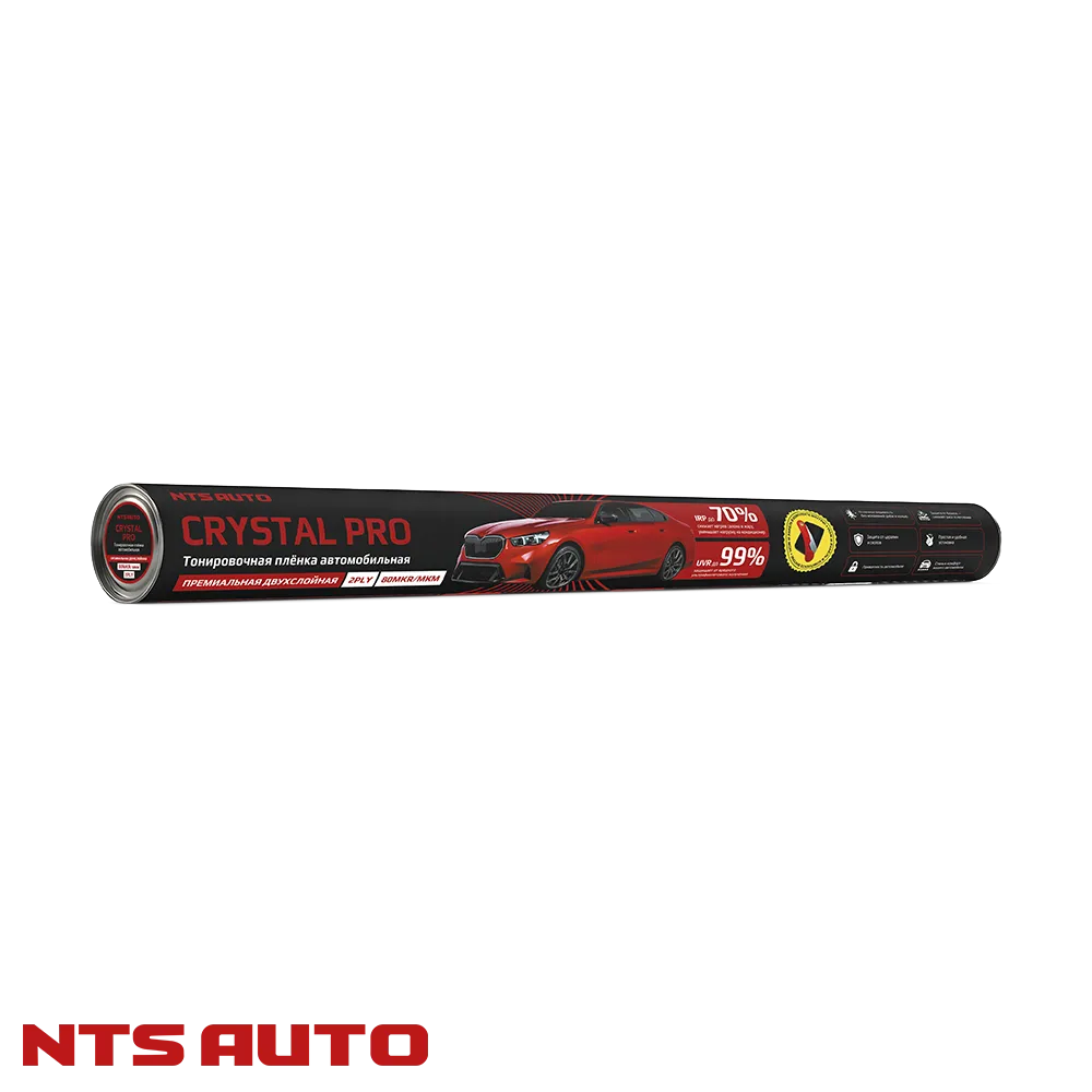 Тонировочная пленка в тубусе 2 мил 15% 0,5мX3м серия CRYSTAL PRO