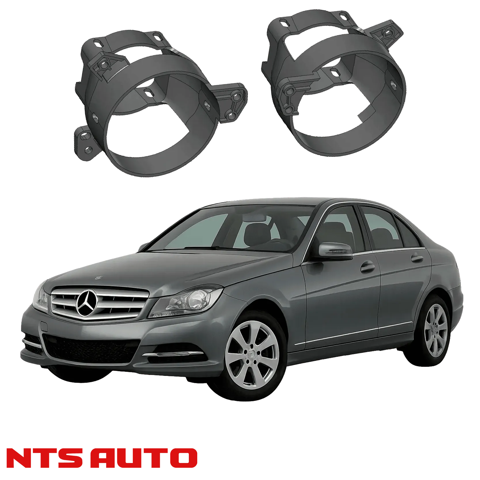 Крепления для противотуманных фар на Mercedes-Benz C-Class W204 (2007–2015)